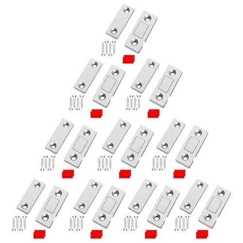 Magnetschnäpper für Schranktüren aus Edelstahl, Schrankmagnetverschluss, ultradünn, für Schublade, Türmagnete mit Türriegel, robuste Türmagnete von Zvn Zojne