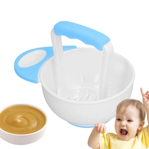 Mashing Bowl Baby – Kartoffelpresse für Babys | Kartoffelpresse und Schüssel für Babys mit Zerkleinerstab | Kartoffelpresse und Babyschale | Kartoffelpresse für Babys zum Pürieren von Zvn Zojne