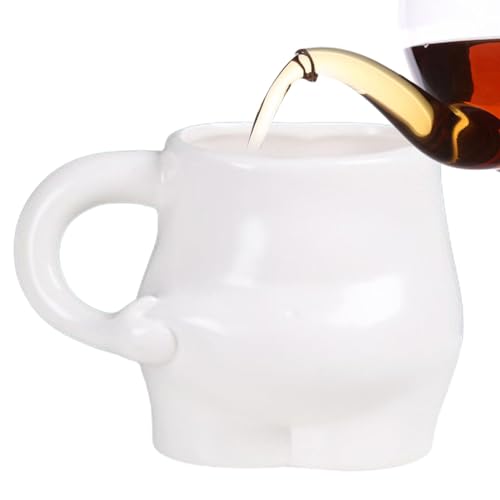 Niedliche Tasse mit großem Bauch, Frühstückstasse mit großem Bauch, lustige mollige Kaffeetasse mit Armgriff | Niedliche Keramiktasse, handgefertigte Frühstückstasse, Ea-Tasse von Zvn Zojne