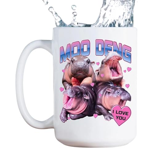 Nilpferd Kaffeetasse, Nilpferd Tasse | Einzigartige Teetasse mit Nilpferd Motiv | Hochtemperaturbeständige Keramik Tiertasse Lustige Nilpferd Tasse für die aber von Zvn Zojne