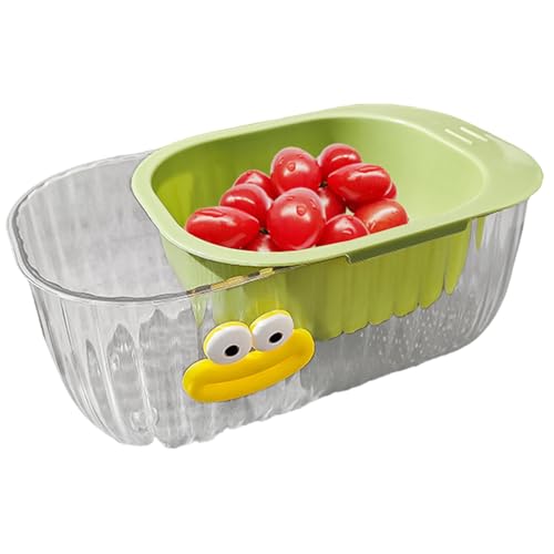 Obstwaschschüssel, Küchensieb – Abtropfschale für Gemüse in der Küche | Küchen-Obst-Drainagekorb für Bohnen, Brokkoli, Blattgemüse, Drainagepasten von Zvn Zojne