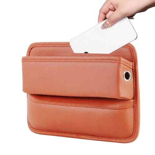 Organizer für Autositze – Aufbewahrungsbox für Autositze | Organizer für Spalten aus Leder | rutschfeste Aufbewahrungsbox für Sitzschlitze | Organ von Zvn Zojne