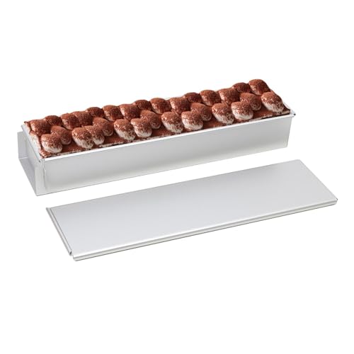 Rechteckige Kuchenform – rechteckige Backform | abnehmbare Kuchenform rechteckig mit Deckel | Schaumform aus Aluminium, rechteckige Backform mit Antihaftbeschichtung zum Schießen von Zvn Zojne