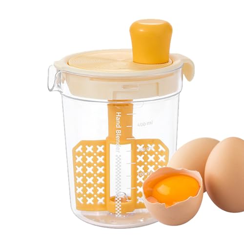 Rührbecher mit Skala – Rührbecher für Getränke | Rührbecher mit Filter und Ausgießer | Mehrzweck-Milchpulver-Mixbecher | Mischbecher Man von Zvn Zojne