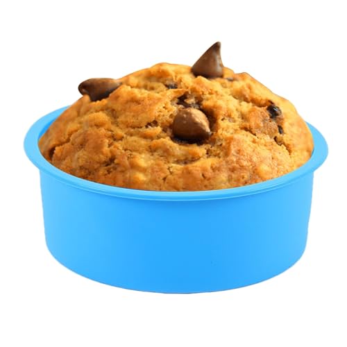 Runde Kuchenform aus Silikon – Kuchenform aus Silikon von 4/6 Zoll | Backen von runden Kuchenformen | flexible Backformen antihaftbeschichtet und schnell lösbar für Schichtkuchen von Zvn Zojne
