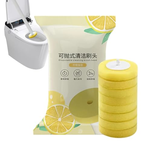 Scheuerbürste für Toilettenschüssel – Toilettenbürste mit ergonomischem Griff | Wandreinigungsbürste mit wasserlöslichem Bürstenkopf | Badezimmerbürste mit Schnellreinigung von Zvn Zojne