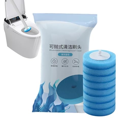 Scheuerbürste für Toilettenschüssel – Toilettenbürste mit ergonomischem Griff | Wandreinigungsbürste mit wasserlöslichem Bürstenkopf | Badezimmerbürste mit Schnellreinigung von Zvn Zojne