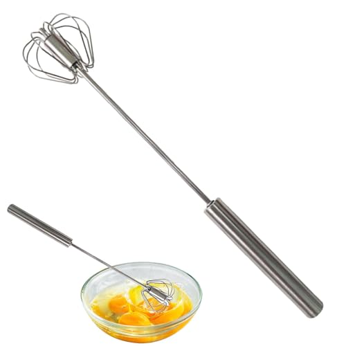 Schneebesen, Edelstahl, halbautomatischer Mixer, Milchaufschäumer, Multifunktions-Handrührer, Schneebesen zum Kochen, Rühren, Schlagen von Zvn Zojne
