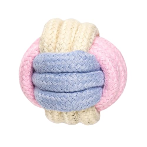 Seilballspielzeug, Seilball für Hunde – Baumwollkugeln zum , Knotenball aus weicher Baumwolle, Seilspielzeug für Welpen, zum Zahnen und von Zvn Zojne