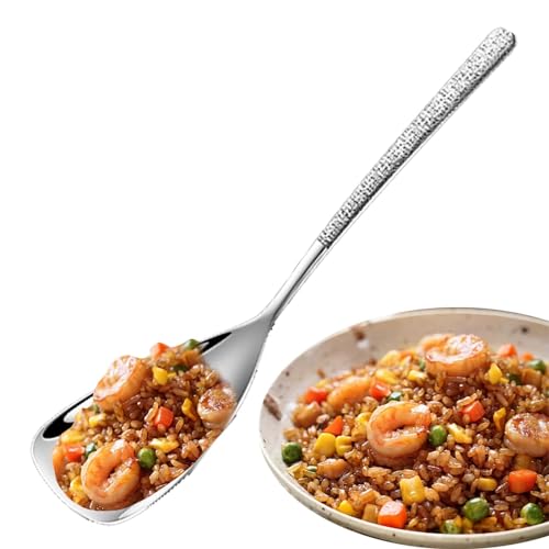 Servierlöffel für Buffet – Buffet-Servierlöffel | quadratischer Kopf aus Edelstahl | Eleganter tragbarer Suppenlöffel | Löffel in Lebensmittelqualität für Buffets, Abendessen von Zvn Zojne