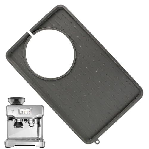 Silikon-Kaffeematte – wasserdichte Kaffeematte für die Arbeitsplatte | obere Matte für Kaffeemaschine | rutschfeste Saugmatte für Kaffeemaschine | Fleckenmatte zum Trocknen des Geschirrs von Zvn Zojne