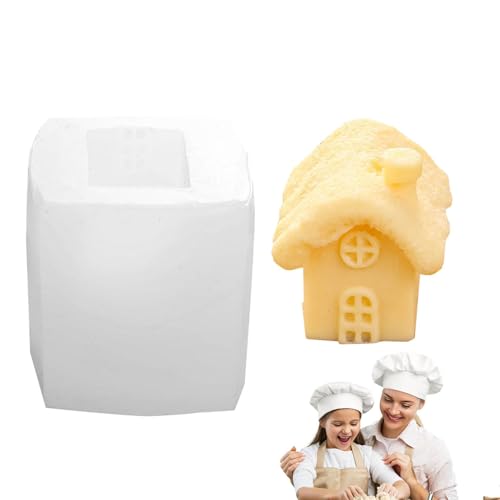 Silikonform Schloss, Schloss-Bonbonform | Castle Fondant Formen - Schokoladenform für Süßigkeiten, Kerzenherstellung, Haus-Kerzenform, Multifonc von Zvn Zojne