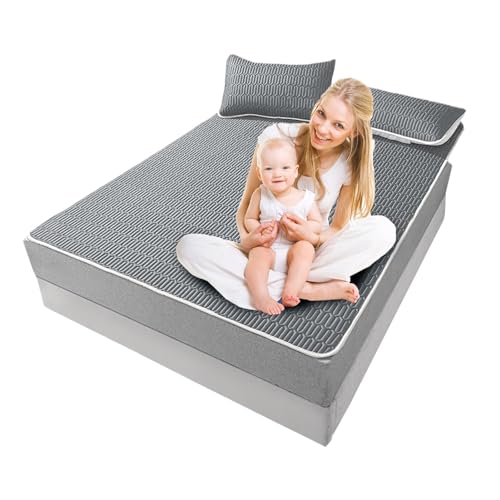 Sommerkühle Bettmatte, kühles Bettlaken zum Schlafen, Teppich aus Eisseide für den Haushalt | Sommerschlafmatte im schlichten Stil für das Kinderzimmer von Schulkindern, Schlafzimmer zu Hause von Zvn Zojne