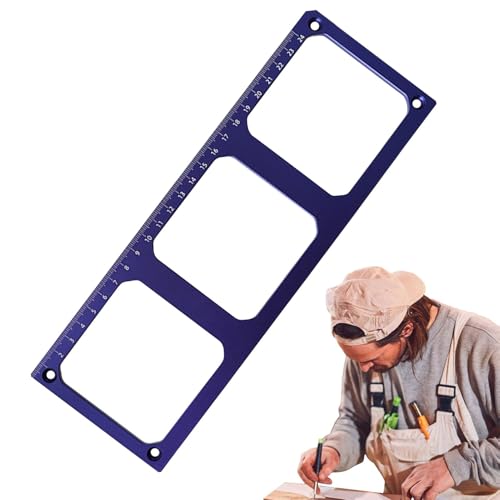Steckschlüsselöffnungsschablone – Formenlochfinder Typ 86 | Lochöffnungsschablone aus Aluminiumlegierung | Knopfstecker, Modell für elektrische Steckdosen von Zvn Zojne