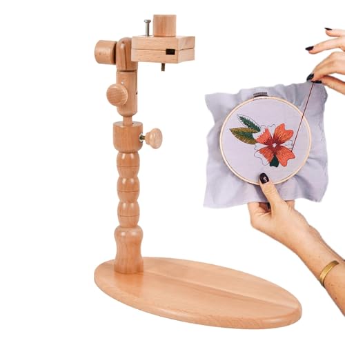 Stickrahmen für Handarbeit, Stickständer, Schreibtisch-Stickrahmenhalter | Stickrahmen Halter für Stickrahmen | Stickrahmen Halter für Nadelstichbedarf, Bürozange von Zvn Zojne