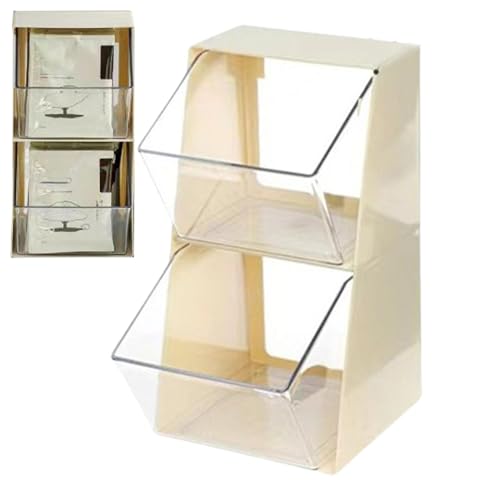 Teebeutelhalter, Teebeutel-Organizer | 2-stufiger Teebeutel-Organizer, Teebeutelhalter, Teebeutel-Organizer, Aufbewahrung für Schrank, Kaffee-Theke, von Zvn Zojne