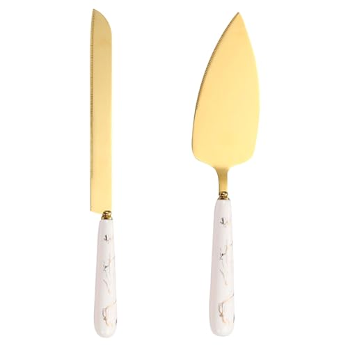 Tortenschneider Set aus Edelstahl, Tortenschneide-Set - Kuchen-Service-Set aus Edelstahl | Tortenschneider Set für Hochzeitstorte | Tortenschneider Set von Zvn Zojne