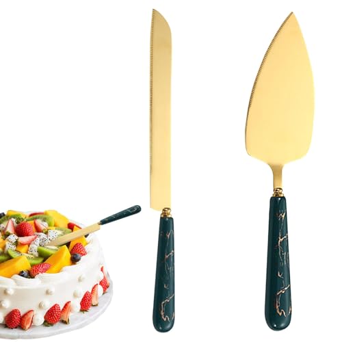 Tortenschneider Set aus Edelstahl | Tortenausstecher Set | Edelstahl Torten-Service-Set | Hochzeitstortenschneider, Pizzaschneider für Gebäck, von Zvn Zojne