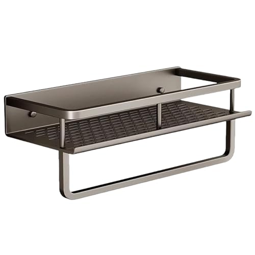 Wand-Organizer für Badezimmer, Wand-Flaschenhalter | schwimmendes Regal für Wand – Handtuchhalter schwebendes Regal für Wand, Badzubehör ohne Bohren, abtropfendes Badezimmerregal von Zvn Zojne