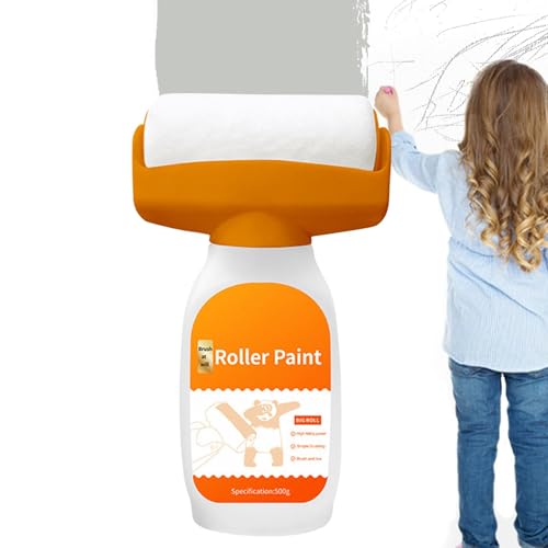 Wand-Patching-Pinsel – 500 g Wandreparaturpastenwalze | 2-in-1 Wandfarbe Reparaturpinsel mit kleiner Rolle | tragbare Wandreparaturwalze | Handheld-Wandmalpinsel-Werkzeug für Beton Putz von Zvn Zojne