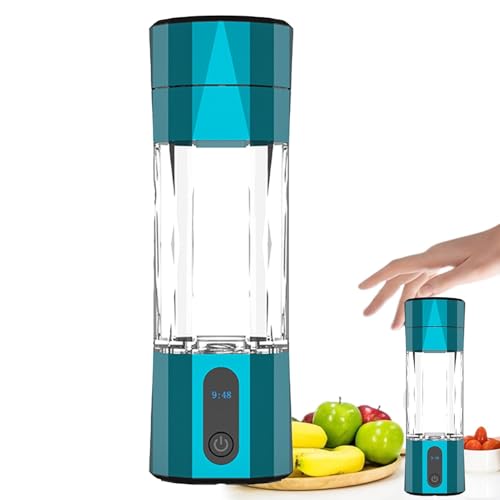 Wasserstoff-Wasserstoffflasche – Wasserstoffgenerator 208 ml | Elektrolytischer PEM-Wasser-Ionisator mit LED-Anzeige | Gesundheitsbecher aus wasserstoffreichem Glas, nachfüllbar, für den Alltag von Zvn Zojne