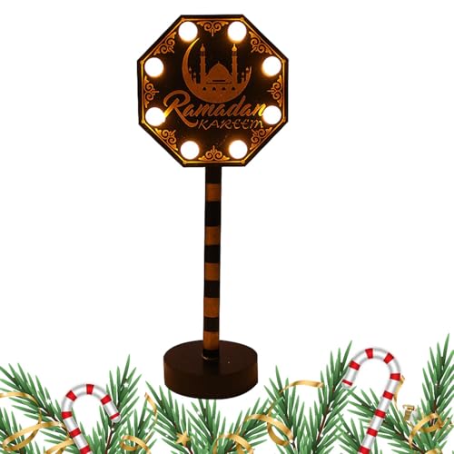 Weihnachts-Schreibtischschild, Weihnachts-Tischschild aus Holz, Stimmungslichter für Tisch, Fenster, Weihnachten, aus Holz | LED-Tischschild für Feiertagsfeier, Abendessen von Zvn Zojne