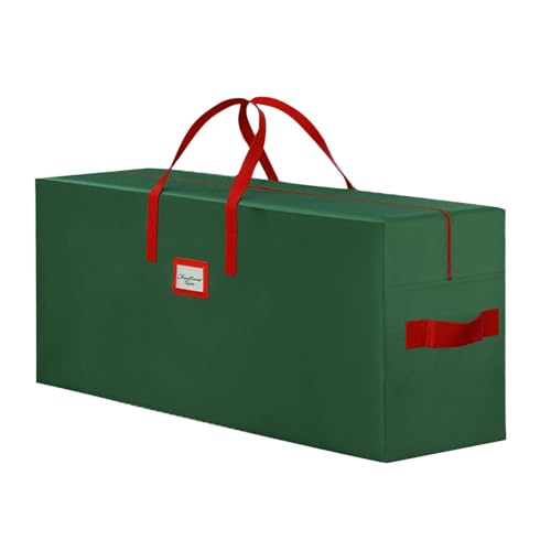 Weihnachtsaufbewahrungsbehälter – Große Baumtasche mit solidem Griff Ornament Aufbewahrungsbox – Anti-Feuchtigkeit künstliche Weihnachtsbaumtasche, Weihnachtsbaumbox zum Schutz des Baumes von Zvn Zojne