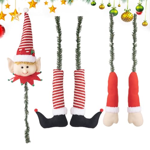 Weihnachtsbaum – Schneemann-Baumspitze Ornament | Schneemann-Baumspitze mit Schal und Hut | Treetop Hugger für Weihnachtsbaumspitze von Zvn Zojne