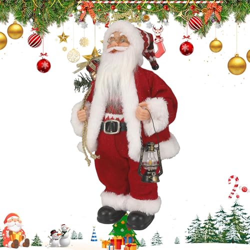 Weihnachtsmann-Skulptur, Figur des Weihnachtsmanns – Weihnachtsmannpuppen, Weihnachtsmannpuppen, Weihnachtsmannfigur, Ornament für die Dekoration des Hauses, Urlaubsparty von Zvn Zojne