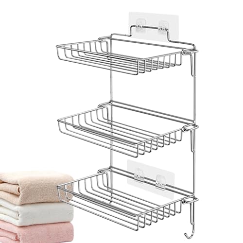XDuschwand-Organizer – Duschwandhalter- | Selbstklebendes Küchen-Organizer-Rack aus Edelstahl | Mehrschichtiges Badezimmer-Aufbewahrungsregal, Haushaltsaufbewahrungs- und Organisationsregal Für XDuschwand-Organizer – Duschwandhalter- | Selbstklebendes Küchen-Organizer-Rack aus Edelstahl | Mehrschichtiges Badezimmer-Aufbewahrungsregal, Haushaltsaufbewahrungs- und Organisationsregal Für von Zvn Zojne