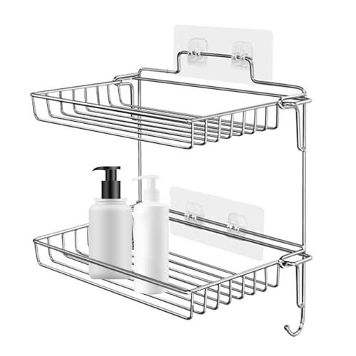 XDuschwand-Organizer – Duschwandhalter- | Selbstklebendes Küchen-Organizer-Rack aus Edelstahl | Mehrschichtiges Badezimmer-Aufbewahrungsregal, Haushaltsaufbewahrungs- und Organisationsregal Für XDuschwand-Organizer – Duschwandhalter- | Selbstklebendes Küchen-Organizer-Rack aus Edelstahl | Mehrschichtiges Badezimmer-Aufbewahrungsregal, Haushaltsaufbewahrungs- und Organisationsregal Für von Zvn Zojne
