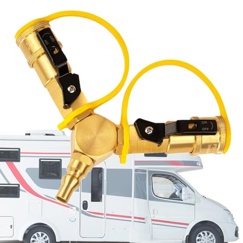 Y-Verteiler für Wohnmobil, Schnellanschluss-Verteiler für Wohnmobil, Schnellanschluss-Verteiler, 1/4-Zoll-Schnelltrennventil, 2-Wege-Schlauchadapter Y-Verteiler für Wohnmobil, Schnellanschluss-Verteiler für Wohnmobil, Schnellanschluss-Verteiler, 1/4-Zoll-Schnelltrennventil, 2-Wege-Schlauchadapter von Zvn Zojne