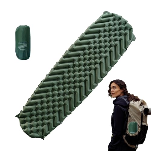 Zvn Zojne Aufblasbare Schlafmatte – Luftmatratze | Campingmatratze mit aufblasbarer Tasche | Luftmatratze aufblasbar, leicht, für Campingbett, Wandern und Rucksack von Zvn Zojne