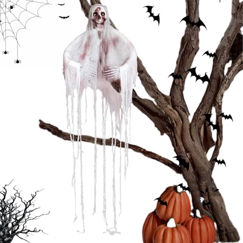 Zvn Zojne Geist, Halloween-Lenkrad im Freien, Halloween-Dekoration, Geist, fliegendes Zubehör, gruseliges Zubehör für den Geheimraum, leichte gruselige Geisterdekoration für Garten von Spukhaus von Zvn Zojne