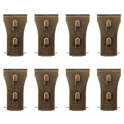 8 x Ziegelaufhänger für Wanddekorationen, Bilder-Ziegelaufhänger, ohne Schäden an der Wand, Ziegel-Clips, Befestigungen, Bilder-Aufhängehaken von ZwaitL