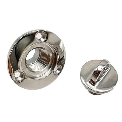 Abflussstopfen aus Edelstahl 316, salzwasserfest, Schnellverschluss-Dichtung, Verschluss für Boote, Yachten, Deck F, Marine Grade Boote, Abflussstopfen von ZwaitL