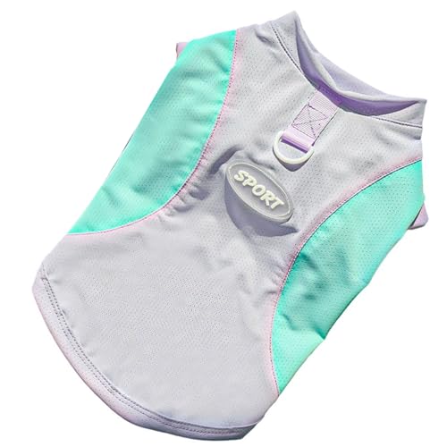 Atmungsaktive Hunde-Kühlweste für Outdoor-Aktivitäten, weiches Polyester, lockere Kleidung, leicht zu tragen, bequeme Haustierkleidung, atmungsaktive Hundeweste von ZwaitL