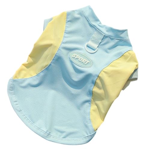 Atmungsaktive Hunde-Kühlweste für Outdoor-Aktivitäten, weiches Polyester, lockere Kleidung, leicht zu tragen, bequeme Haustierkleidung, atmungsaktive Hundeweste von ZwaitL