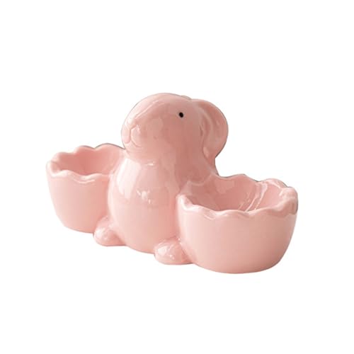 Charm Hasen Eierbecher Keramik Eiertablett weich gekochte Eier Halter bringen Spaß zu Ihrer Morgenroutine Haseneier Zubehör von ZwaitL