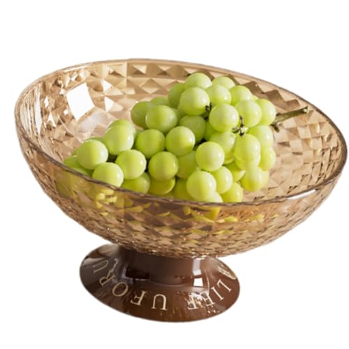Couchtisch Süßigkeiten-Snack-Tablett Snacks Servierplatte Trockenfrüchte Teller Einfaches rundes Desserttablett für Zuhause Wohnzimmer von ZwaitL