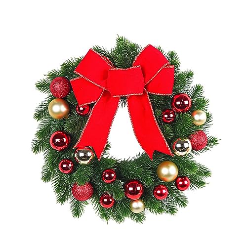 Festlicher Weihnachtskranz mit zarter Schleife, schafft eine charmante Urlaubsatmosphäre für Türen, Weihnachtskranz Festlicher Weihnachtskranz mit zarter Schleife, schafft eine charmante Urlaubsatmosphäre für Türen, Weihnachtskranz von ZwaitL