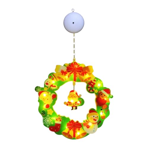 Hängeschild mit LED-Licht, Weihnachten, Tür, Fenster, Wanddekoration, Licht, Willkommen für Zuhause, Veranda, Klassenzimmer, Büro, beleuchteter Weihnachtskranz zum Aufhängen Hängeschild mit LED-Licht, Weihnachten, Tür, Fenster, Wanddekoration, Licht, Willkommen für Zuhause, Veranda, Klassenzimmer, Büro, beleuchteter Weihnachtskranz zum Aufhängen von ZwaitL