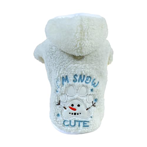 Hundemantel, Weihnachtspullover für kaltes Wetter, zweibeinige Kleidung, Welpen, für drinnen und draußen, Weihnachts-Outfit für Mädchen von ZwaitL