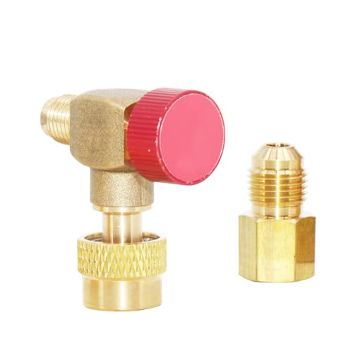 Rechtwinklige HVAC-Ladeventile Messingkonstruktion R22 32 R410A Kältemittel Flüssigkeitskontrolle für Klimaanlage von ZwaitL