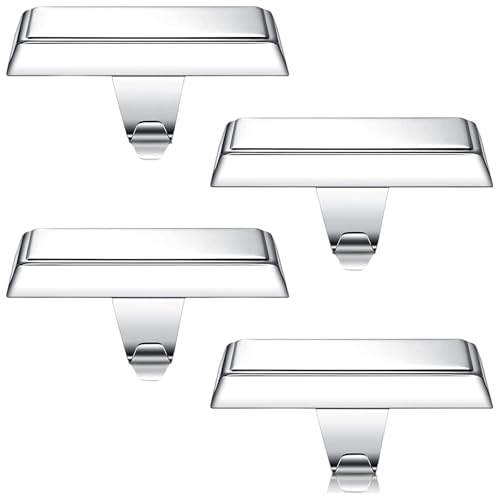 Set mit 4 effektiven Weihnachtsstrumpf-Kleiderbügeln für den Kaminsims, zum Aufhängen von Strümpfen und Dekoren, Kamindekorationen, Haken Set mit 4 effektiven Weihnachtsstrumpf-Kleiderbügeln für den Kaminsims, zum Aufhängen von Strümpfen und Dekoren, Kamindekorationen, Haken von ZwaitL