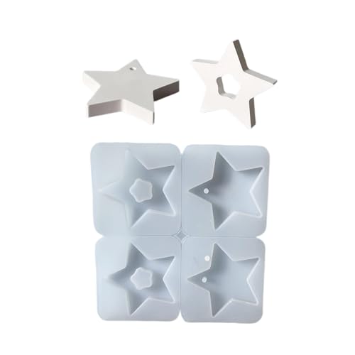 Silikonform in Sternform für die Herstellung und festliches Ornament-Design, Gips, Autoanhänger, lebensmittelechtes Silikon Silikonform in Sternform für die Herstellung und festliches Ornament-Design, Gips, Autoanhänger, lebensmittelechtes Silikon von ZwaitL