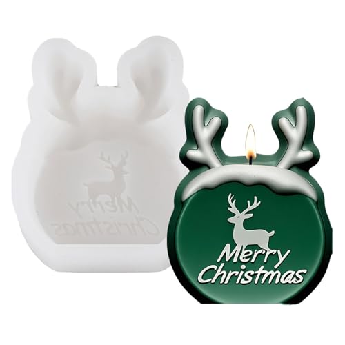 Silikonform mit Rentier-Motiv, Weihnachtsmotiv, für Seifenherstellung, Weihnachtsfeier, Heimdekoration, Lebensmittelqualität Silikonform mit Rentier-Motiv, Weihnachtsmotiv, für Seifenherstellung, Weihnachtsfeier, Heimdekoration, Lebensmittelqualität von ZwaitL