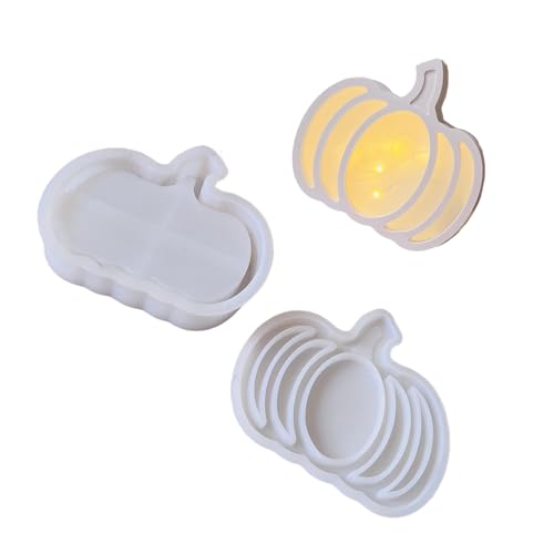 Silikonform mit ausgehöhlten Kürbissen für Epoxidharzherstellung, Schreibtischlampe, Halloween-Dekoration, Kunst, Bastelprojekt, Silikon-Bastelform von ZwaitL