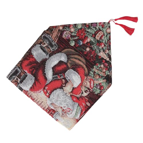 Tischläufer mit Weihnachtsmann-Motiv, Tischdecke zur Verschönerung des Feiertags, für den täglichen Gebrauch, als Tischzubehör Tischläufer mit Weihnachtsmann-Motiv, Tischdecke zur Verschönerung des Feiertags, für den täglichen Gebrauch, als Tischzubehör von ZwaitL