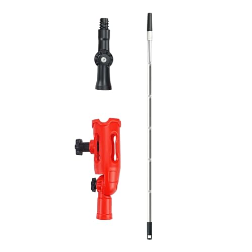 Verstellbares Dachrinnenreinigungszubehör, 2 Positionen-Adapter, 1,7 m Reichweite, geeignet für Besen, Schaufeln, Gartenarbeit, Dachrinnen-Reinigungswerkzeug von ZwaitL